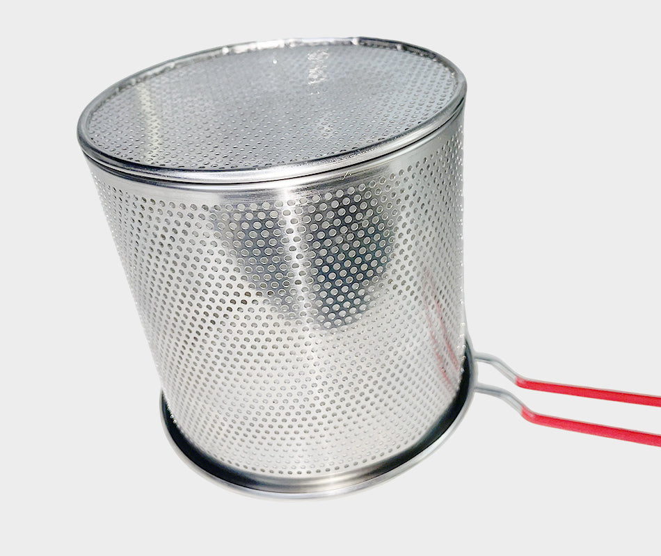 Olla Freidora de Acero Inoxidable 304 con Canasta — Apta para Gas, Eléctrica e Inducción