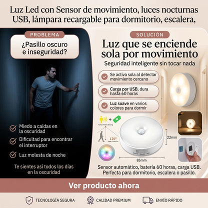 LUZ LED SENSOR DE MOVIMIENTO
